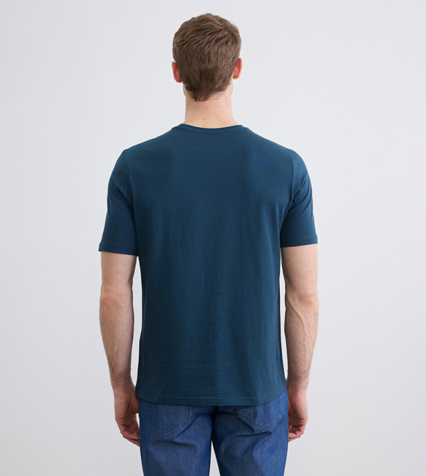 LC Waikiki LC Waikiki - Blue Round Neck T-Shirts