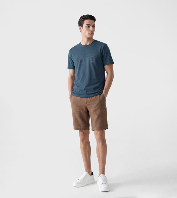 LC Waikiki LC Waikiki - Blue Round Neck T-Shirts