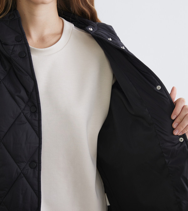 LC Waikiki  Puffer & Quilted Jackets - Black Puffer & Quilted Jackets