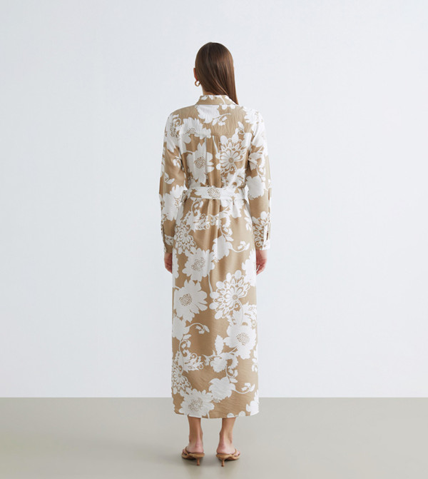 اٍل سي واي كيكي اٍل سي واي كيكي - بيج Shirt & T-Shirt Dresses