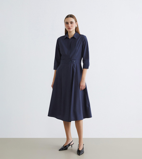 اٍل سي واي كيكي اٍل سي واي كيكي - كحلي Midi Dresses