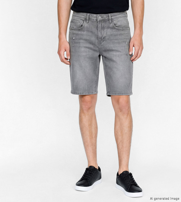 اٍل سي واي كيكي  شورتات جينز - رمادي Denim shorts