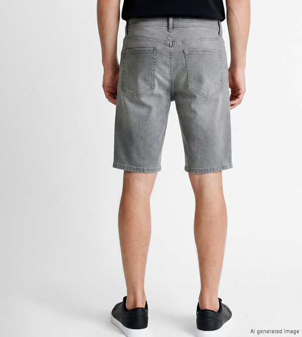 اٍل سي واي كيكي  شورتات جينز - رمادي Denim shorts