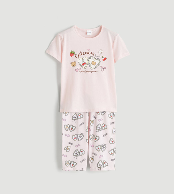 LC Waikiki LC Waikiki - Pink Top & Pyjama Sets