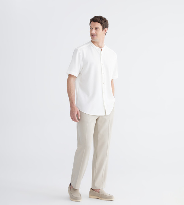 LC Waikiki  Casual Shirts - White Short Sleeves