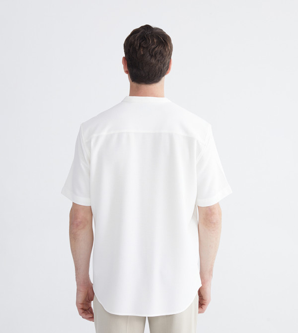 LC Waikiki  Casual Shirts - White Short Sleeves