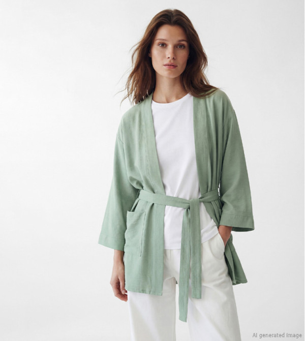 LC Waikiki  Kimonos - Green Kimonos
