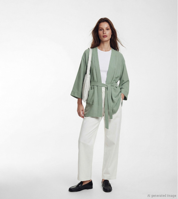 LC Waikiki  Kimonos - Green Kimonos
