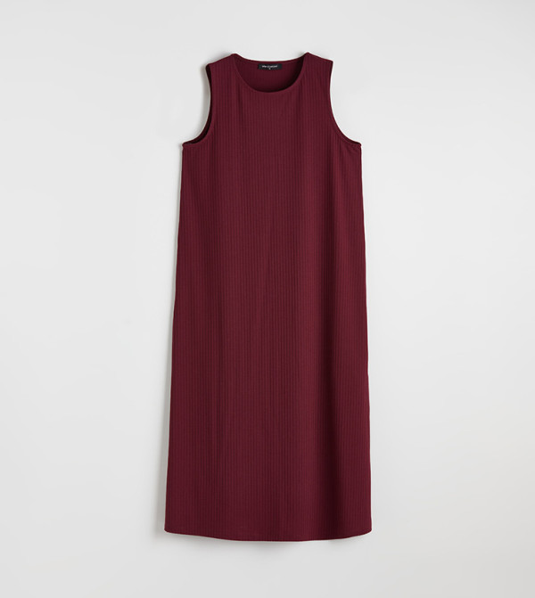 LC Waikiki Clothing - Maroon Midi Dresses