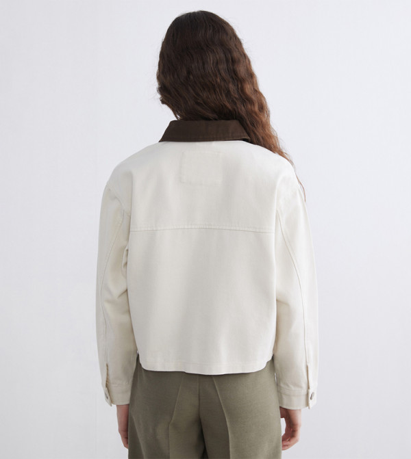 LC Waikiki  Casual Jackets - Ecru Casual Jackets
