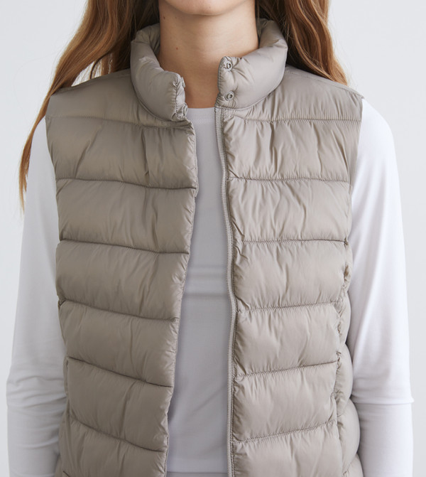 LC Waikiki  Puffer & Quilted Jackets - Brown Puffer & Quilted Jackets