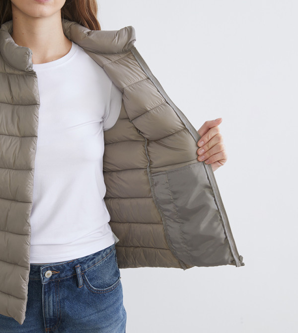 LC Waikiki  Puffer & Quilted Jackets - Brown Puffer & Quilted Jackets