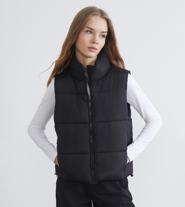 LC Waikiki  Puffer & Quilted Jackets - BLACK Puffer & Quilted Jackets