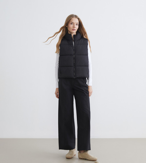 LC Waikiki  Puffer & Quilted Jackets - BLACK Puffer & Quilted Jackets