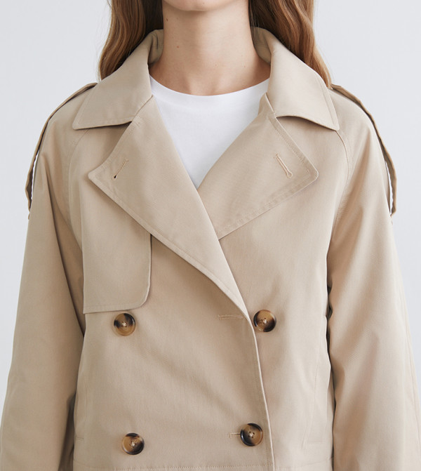 LC Waikiki Overcoats - Beige Overcoats