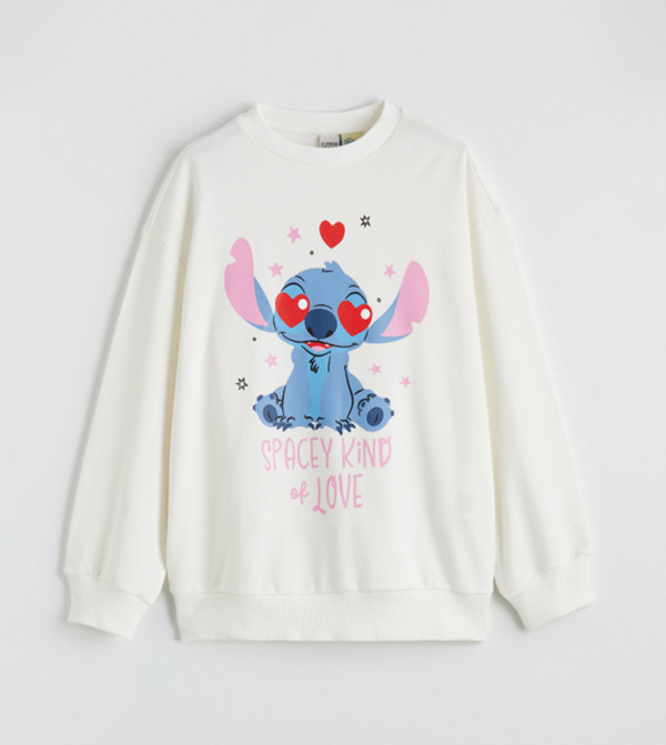 LC Waikiki Winterwear & Outerwear - White Sweatshirts