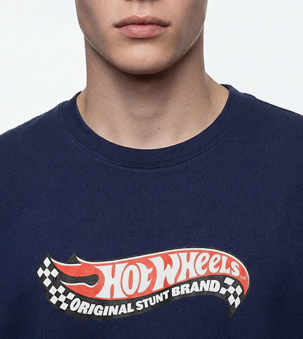 LC Waikiki  heritage-tartan - Navy Round Neck T-Shirts