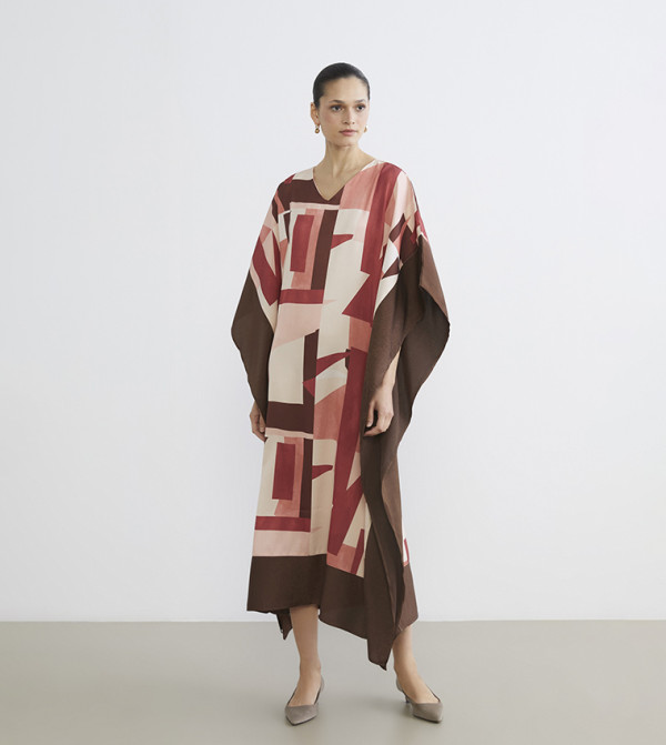 LC Waikiki Dresses - Brown Midi Dresses