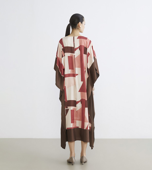 LC Waikiki Dresses - Brown Midi Dresses