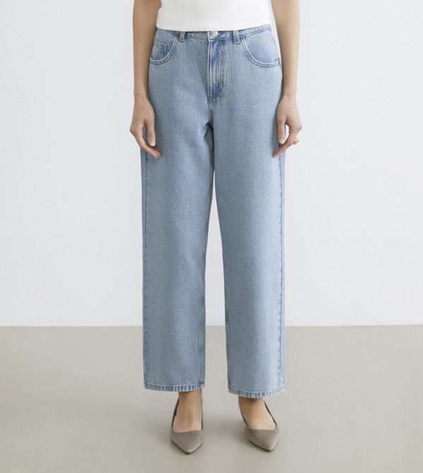 اٍل سي واي كيكي  بناطيل جينز - أزرق Wide Leg Jeans