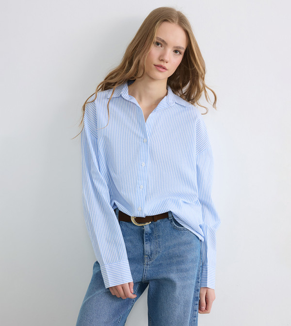 اٍل سي واي كيكي  بلوزات - أزرق قمصان