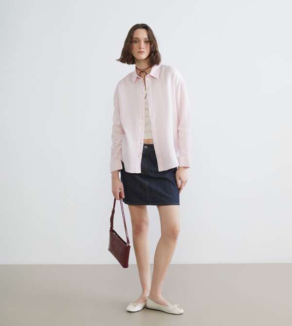 LC Waikiki  warm-hues-w - Light Pink Shirts