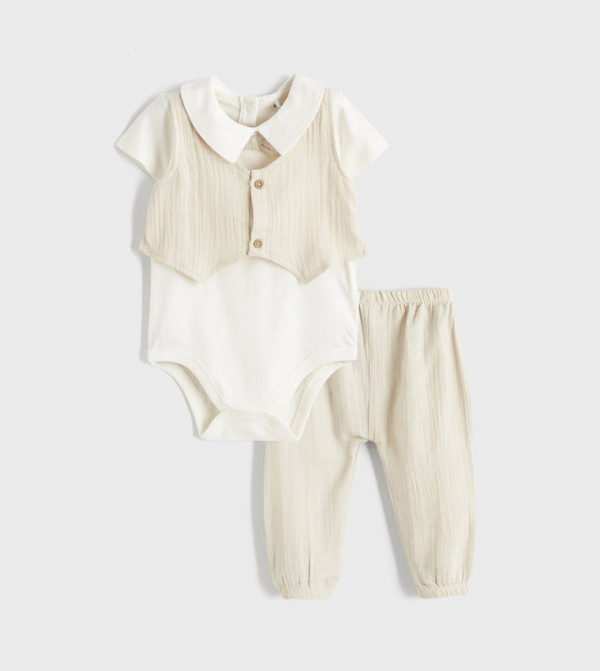 LC Waikiki Tops & Pants - Cream Tops & Pants