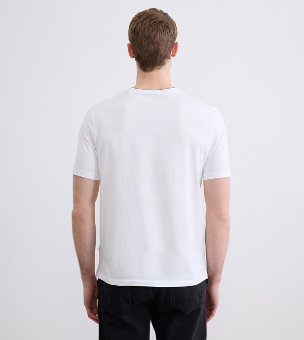 اٍل سي واي كيكي  ملابس - أبيض Round Neck T-Shirts