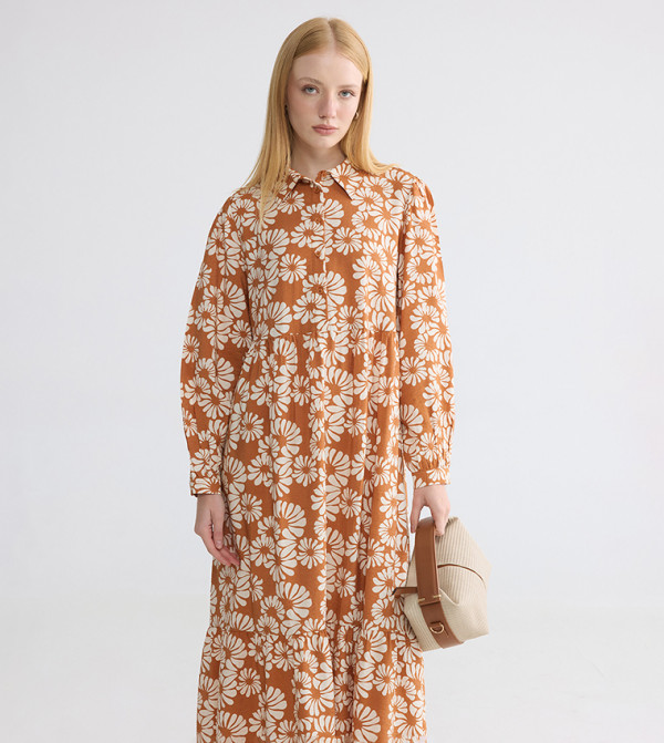 LC Waikiki  Clothing - Orange Maxi Dresses