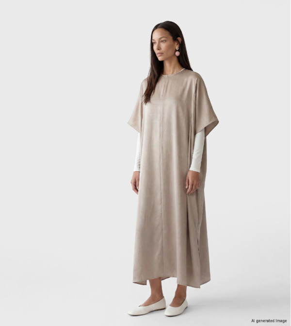 اٍل سي واي كيكي فساتين - بيج Midi Dresses