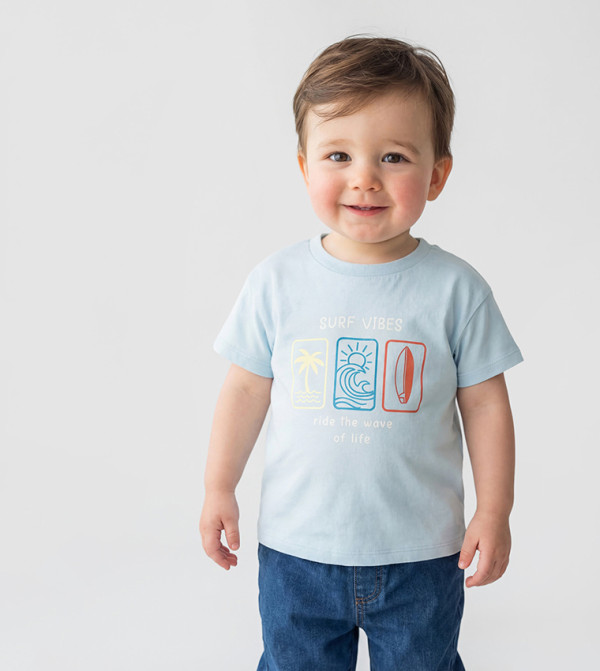 LC Waikiki  T-Shirts - Blue T-Shirts