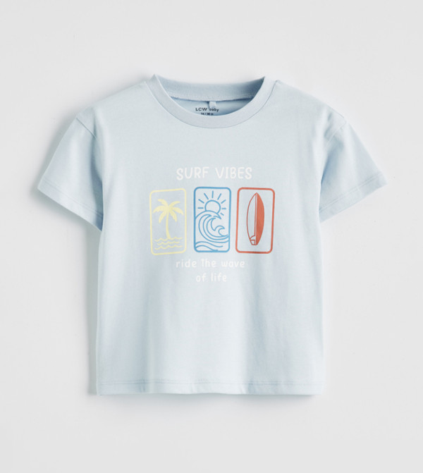 LC Waikiki  T-Shirts - Blue T-Shirts