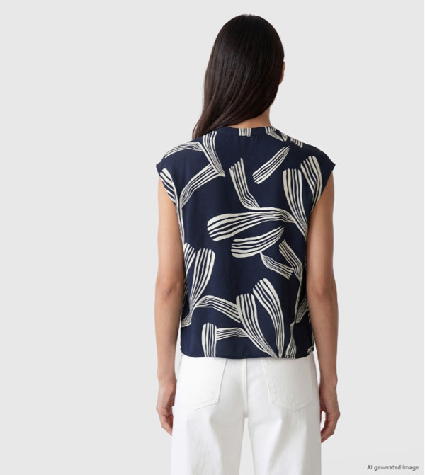 اٍل سي واي كيكي  توبات بلا أكمام  - أزرق Sleeveless Tops
