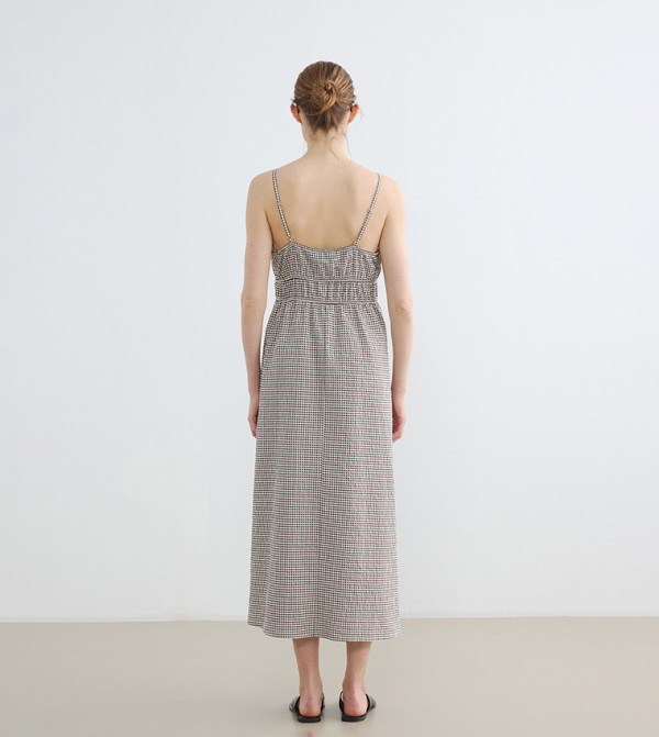 اٍل سي واي كيكي pretty-in-prints-w - بني Midi Dresses