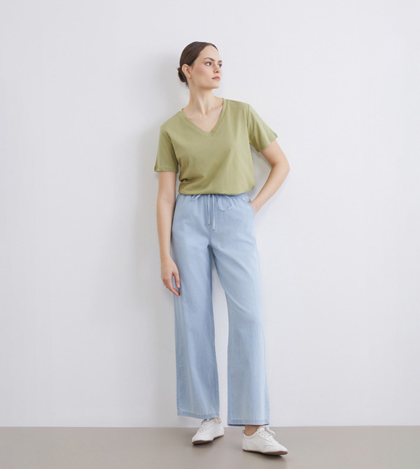 LC Waikiki  Wide Leg Jeans - Blue Wide Leg Jeans