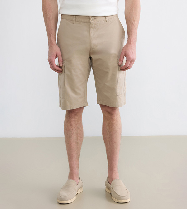 اٍل سي واي كيكي  شورت كارجو - سراويل كارجو - بيج Cargo Shorts