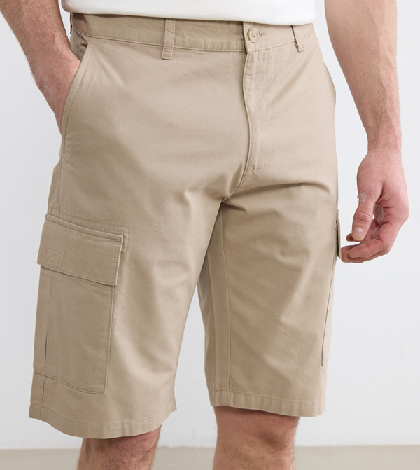 اٍل سي واي كيكي  شورت كارجو - سراويل كارجو - بيج Cargo Shorts