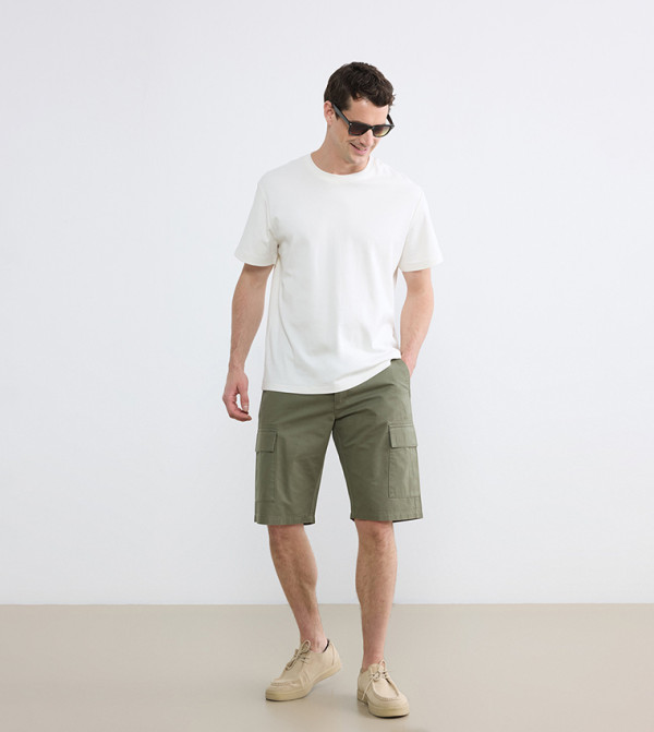 اٍل سي واي كيكي  شورتات - كاكي Cargo Shorts