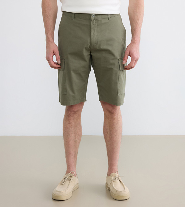 اٍل سي واي كيكي  شورتات - كاكي Cargo Shorts