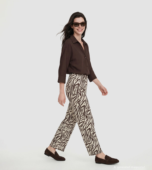 اٍل سي واي كيكي pretty-in-prints-w - متعدد بنطال كاجوال