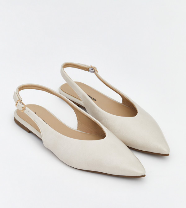 اٍل سي واي كيكي  أحذية فلات - بيج undefined