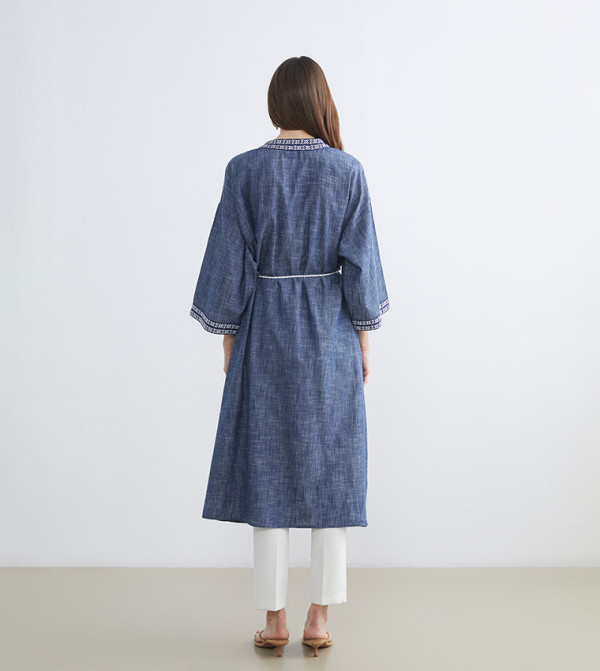 اٍل سي واي كيكي بلوزات - كحلي كيمونو