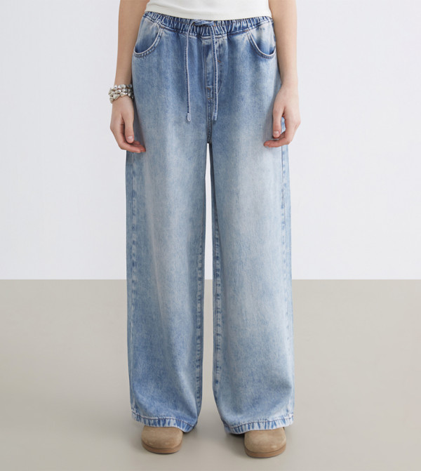 LC Waikiki  Clothing - Blue Wide Leg Jeans