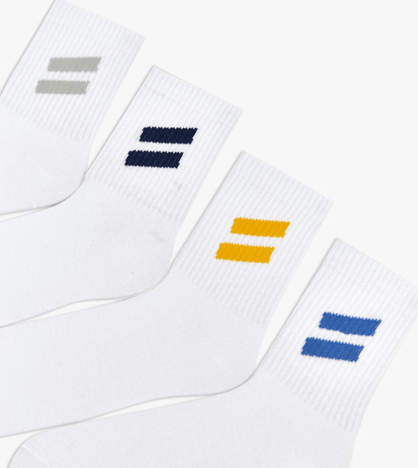 اٍل سي واي كيكي  جوارب لنصف الساق  - أبيض Calf Length Socks