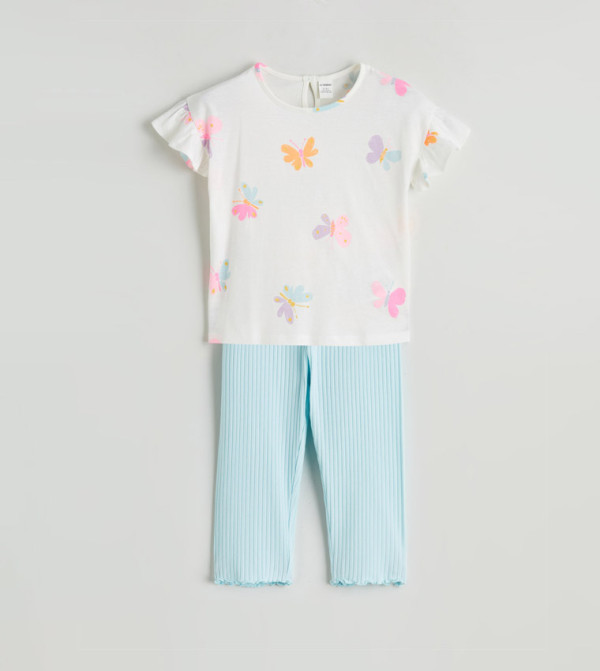 اٍل سي واي كيكي  ملابس - أبيض تي شيرتات و بناطيل