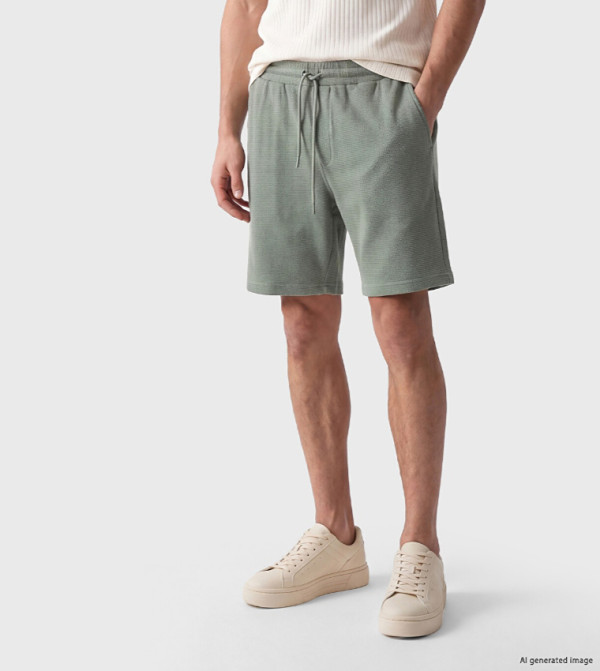 LC Waikiki  Casual Shorts - Olive Casual Shorts
