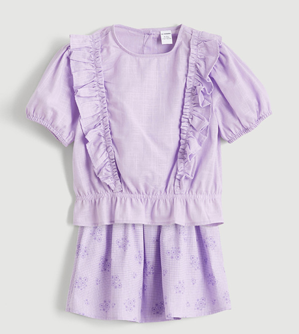 LC Waikiki LC Waikiki - Lilac Top & Shorts