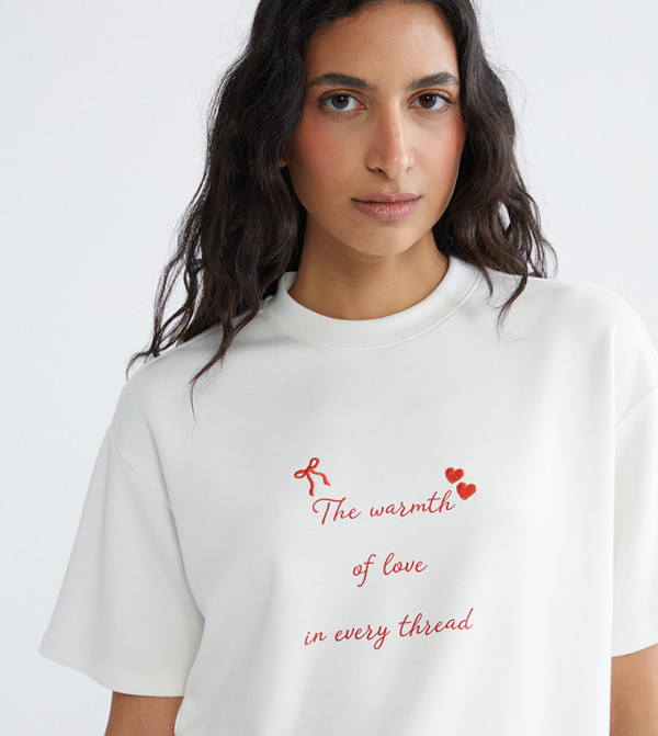 LC Waikiki  T-Shirts - White Short Sleeve T-Shirts