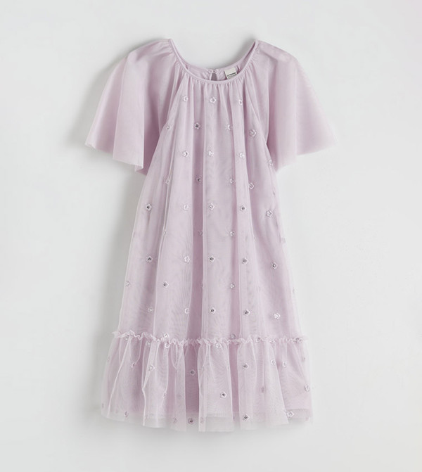 LC Waikiki  Dresses - Purple Casual Dress