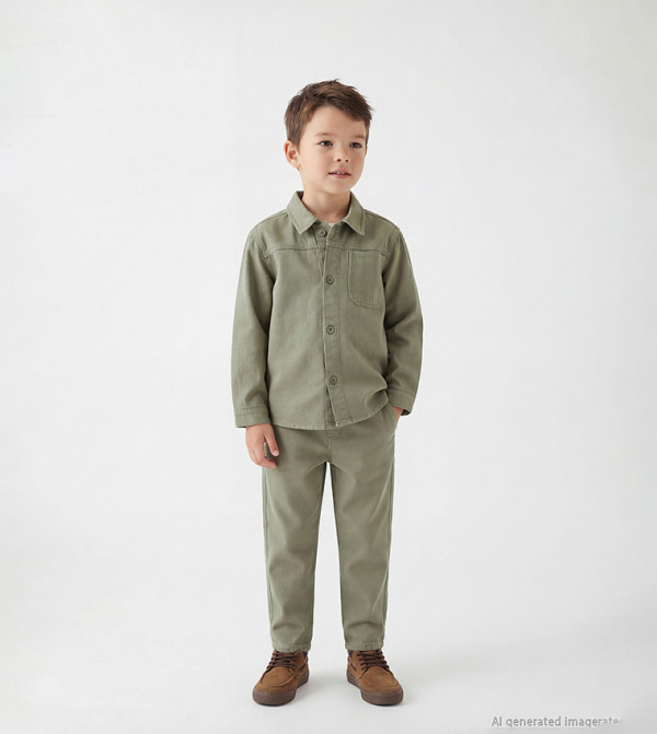 LC Waikiki  Sets - Green Shirts & Bottoms